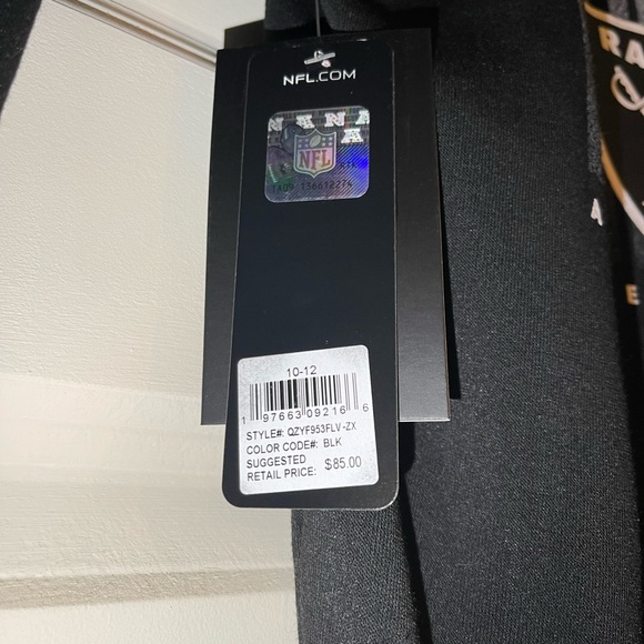 NFL Raiders Boys Full Zip Hoodie - Picture 4 of 4